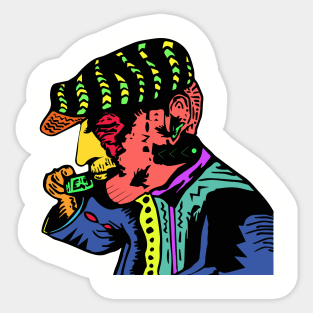 Old Man Sticker